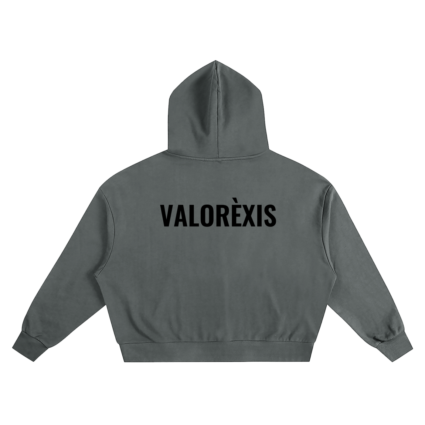 VALORÈXIS BOXY HOODIE - GREY